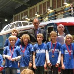 Het team van de 2e Marnixschool (links op de foto) bij de prijsuitreiking van het kampioenschap van Utrecht.